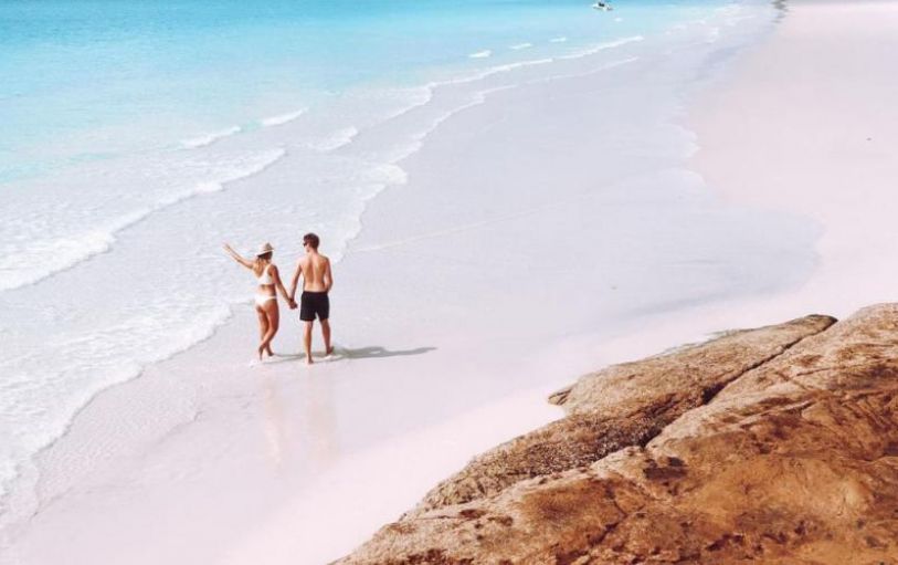 A giant inflatable slide on the Clipper, a the 2 day trip on the Whitsunday Islands